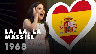 LA LA LA – MASSIEL Spain 1968  Eurovision Song Contest HD [upl. by Nenney149]