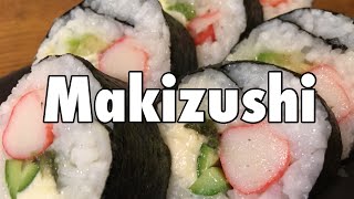 Makizushi  Yengeç surimi ve krem peynirli pratik suşi tarifi [upl. by Sebastiano]