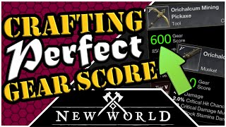 New World  Guide  How to Craft MAX 600 Gear Score Items [upl. by Checani]