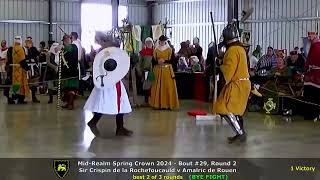 Spring Crown 2024 Bout 29 Crispin v Amalric BYE [upl. by Shreve4]