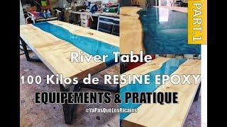 PART13 COMMENT FAIRE RIVER TABLE TOUT SAVOIR sur la RESINE EPOXY  RIVER TABLE RESIN 100 KILOS [upl. by Rosenwald]