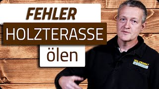 Holzterrasse ölen  Vermeiden Sie diese Fehler  Holzmarkt Goebel [upl. by Derdlim]