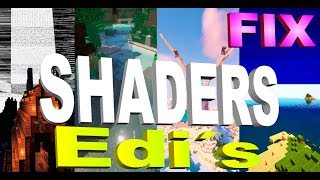 Minecraft SHADERS FIX  Edi´s Shader [upl. by Hadihsar]