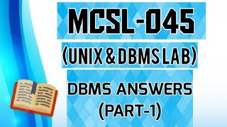 Important Viva Questions amp Answers of MCSL045DBMS Part1 Viva Questions amp Answers of dbms [upl. by Ameluz704]