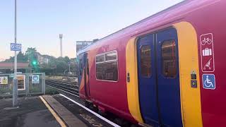 Class 455 departing Clapham junction [upl. by Yuk]