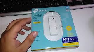 Adaptador WiFi TPLink TLWN821N  Instalação e Unboxing Adaptador USB Wireless TpLink [upl. by Latsirc]