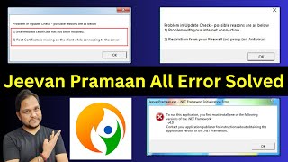 SOLVED Jeevan Pramaan Internet Connection Firewall Proxy Antivirus Root or Intermediate Certificate [upl. by Annor677]