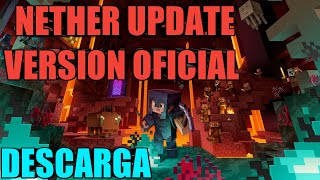 DESCARGA MINECRAFT NETHER UPDATE OFICIAL [upl. by Birkner]