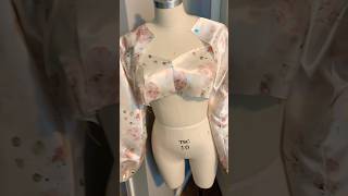 Sewing A Crop Top Pants and Jacket Matching Set sewingblogger sewingprojects diy diyprojects [upl. by Fassold]