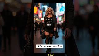 Natural Older Women OVER 60 fashion tips review  Natural older women 60 attractively dressed classy [upl. by Enilekaj]