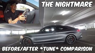 The Nightmare BeforeAfter 650 HP Tune Comparison  2018 C63s Coupe [upl. by Fan663]