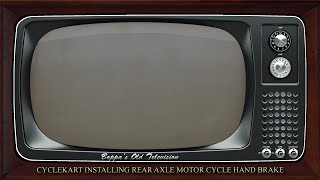 CYCLEKART INSTALLING REAR AXLE MOTOR CYCLE HAND BRAKE 0 [upl. by Eirrahs997]