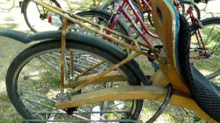 holzfahrrad  liegerad  wooden bike [upl. by Satterfield132]