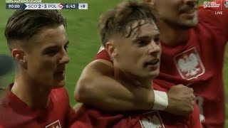 Nicola Zalewski Goal 90 7 Scotland vs Poland 33 All Goals and Extended Highlights [upl. by Lewse]