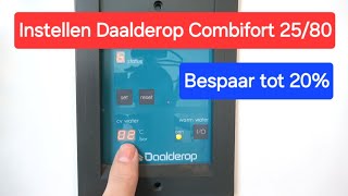 Instellen Daalderop Combifort 2480 cvketel [upl. by Esinnej]