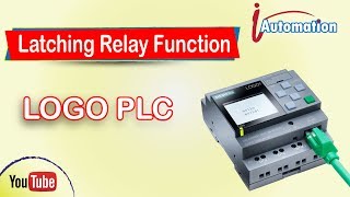 LOGO PLCLatching Relay Function using [upl. by Karlotte]