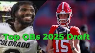 Mel Kiper Jr Top QBs 2025 Draft Shedeur Sanders  Carson Beck [upl. by Doreen723]