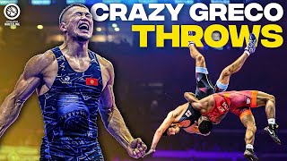 5 Minutes of Crazy GrecoRoman Wrestling Throws [upl. by Atinek921]