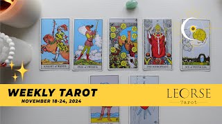 November 1824 Weekly Tarot Energy Check In quotThis Change Is Gaining Momentumquot  Leorse Tarot 2024 [upl. by Anned]