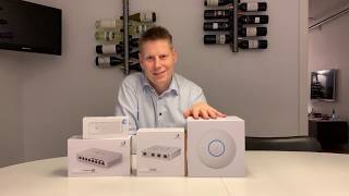 Ubiquiti UniFi nanoHD Acces Point Switch Cloud Key and Security Gateway installation and review [upl. by Thorin194]