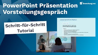 PowerPoint Präsentation erstellen So überzeugst du im Bewerbungsgespräch [upl. by Einafats88]