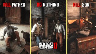 What Does The Father Do If You Kill His Son At Catfish Jacksons In Red Dead Redemption 2 Outcomes [upl. by Bertle]