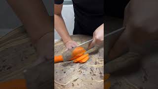 Carrot peeling and cutting skill [upl. by Aisyram]