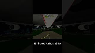 Emirates a340 Butter Pilot trraining flight sim Roblox gaming [upl. by Cathy]