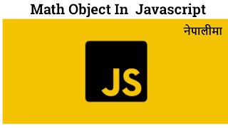 18 Math Object In Javascript [upl. by Idnat]