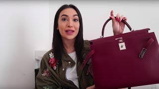 WHATS IN MY TRAVEL BAG  HERMES KELLY 35 [upl. by Eerehc]