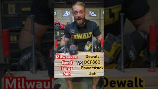 Dewalt DCF860 5AH powerstack vs Milwaukee Gen 4 Impact Forge Battery [upl. by Ciccia]