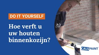 Binnenkozijn schilderen  DIY  Stap voor stap [upl. by Ynatsyd]