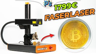 Was kann ein 1799â‚¬ FASERLASER EMSmart Basic 1 20W TEST  REVIEW  TUTORIAL 2023 [upl. by Neumeyer]