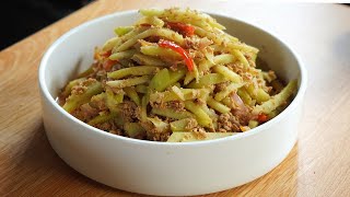 Meatless Ginisang Sayote Recipe  Sautéed Chayote [upl. by Sergo989]