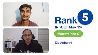 quotMarrow Revision videos were crucial during the final phasequot  Dr Ashwini Rank 5 INICET May ’24 [upl. by Neehsar192]