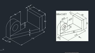 Autocad Isometric Drawing 9 [upl. by Yluj]