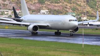 Busy Afternoon  767737MD80Saab 340Short 360  St Kitts HD 1080p [upl. by Layap]