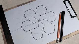 Geometrical pattern video  Easy geometric drawing [upl. by Kind795]