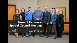 Town of Canmore Special Council Meeting  April 23 2024 [upl. by Eeramit]