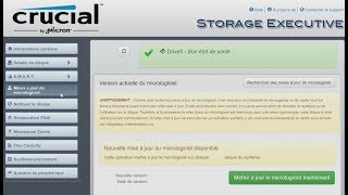 Mettre à jour le firmware dun SSD Crucial [upl. by Kalagher]