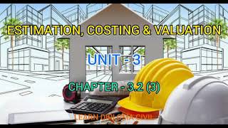 EstnCost amp Valuation Tamil 32 Detailed Estimate Resid Build  3 Diploma CIVIL [upl. by Sucy946]