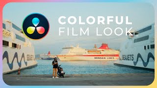 Get a COLORFUL CINEMATIC Look in DaVinci Resolve 185  Color Grading Tutorial [upl. by Notse]