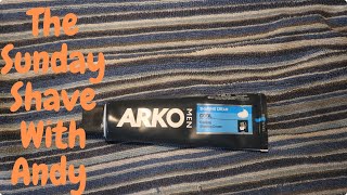 Andys Sunday Shave with Arko Man Cream in a Tube [upl. by Incrocci]