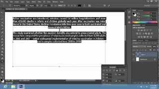 How to Justify the Text in Photoshop CS6 [upl. by Admana]