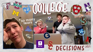 MY COLLEGE DECISIONS 2021 harvard acceptance brown upenn georgetown tufts 10 more [upl. by Melinde]