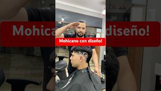 Me pidio un mohicano con diseño 🎥💈✨ barbershop cortedepelohombre barber mohicano diseño [upl. by Hax726]