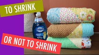 BEGINNER QUILTING  SHOULD YOU PREWASH YOUR FABRIC Part 1  SHRINKAGETHE WHEN AND WHY [upl. by Coltin]