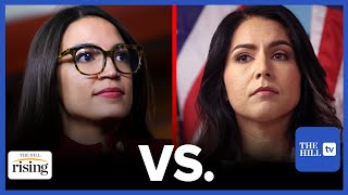 AOC Hits Back At Critics Tulsi Gabbard After VIRAL Confrontation About War Spending [upl. by Rhoads]