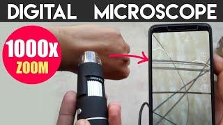 Digital Microscope 1000x Review amp Unboxing  Software for PC amp Android Smartphone [upl. by Dauf]