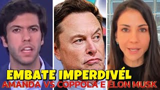 Amanda Klein tenta humilhar Elon Musk mas Caio Coppola entope a esquerdista com resposta fulm [upl. by Lindie]